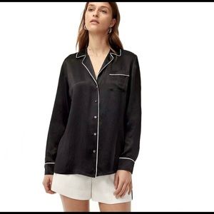 Aritzia Babaton Silk Pyjama Shirt